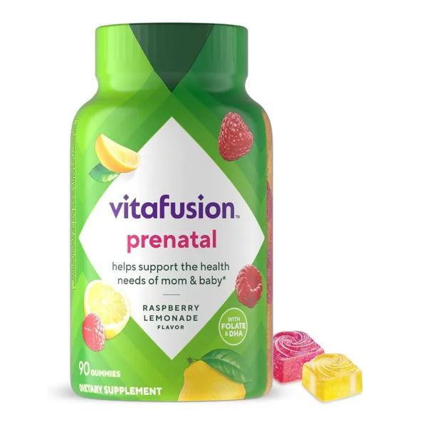 Suplemento Vitaminas Prenatales Vitafusion PreNatal Con Ácido Fólico y DHA - 90 Gomitas